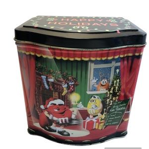 M&M Night Before Christmas Theater Tin Collectible 1998
